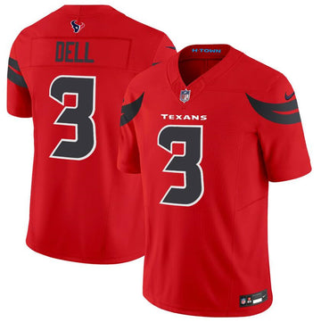 Tank Dell Houston Texans red Vapor jersey