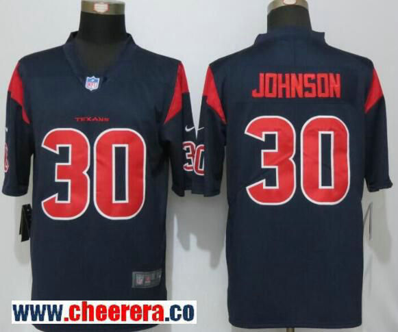 Kevin Johnson Houston Texans navy Color Rush jersey