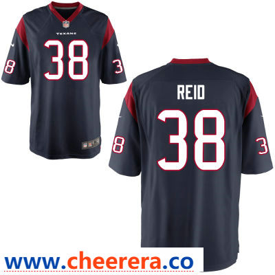 Justin Reid Houston Texans navy Game jersey