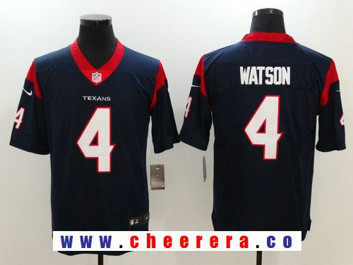 Deshaun Watson Houston Texans navy Vapor jersey