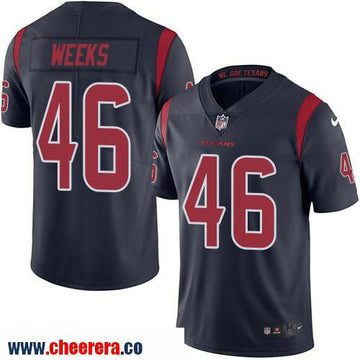 Jon Weeks Houston Texans navy Color Rush jersey