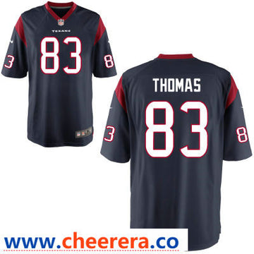 Jordan Thomas Houston Texans navy Game jersey