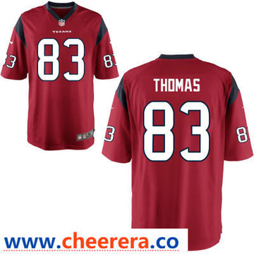 Jordan Thomas Houston Texans red Game jersey
