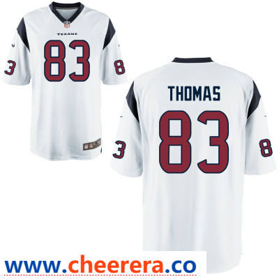 Jordan Thomas Houston Texans white Game jersey