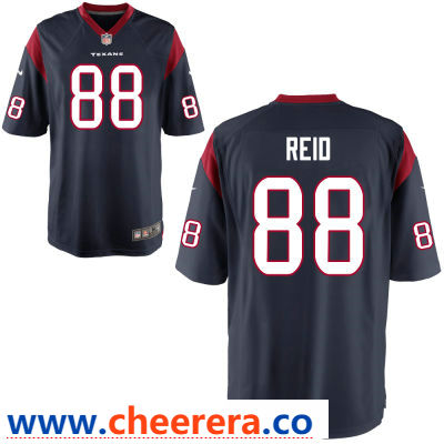 Jordan Akins Houston Texans navy Game jersey