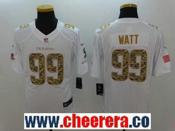 J.J. Watt Houston Texans white Salute To Service jersey