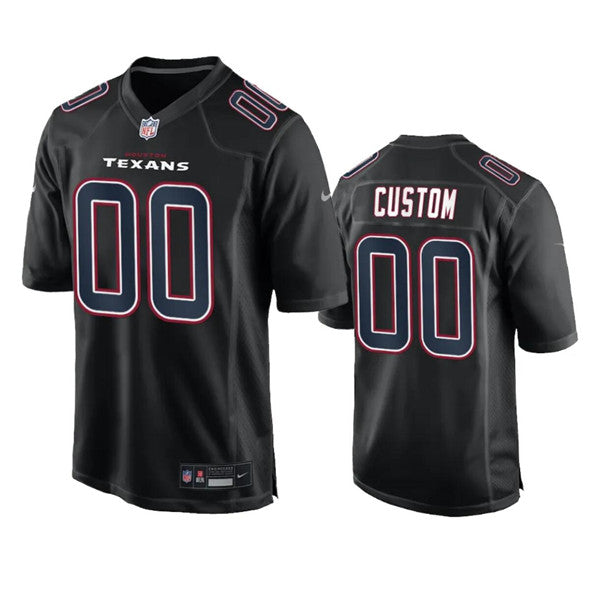 Custom Houston Texans black Vapor jersey