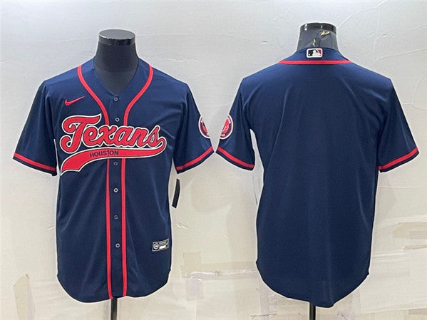 Custom Houston Texans navy jersey