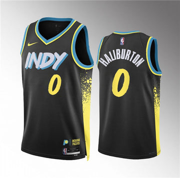 Tyrese Haliburton Indiana Pacers black jersey
