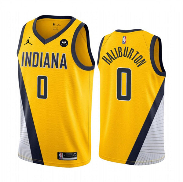 Tyrese Haliburton Indiana Pacers yellow jersey