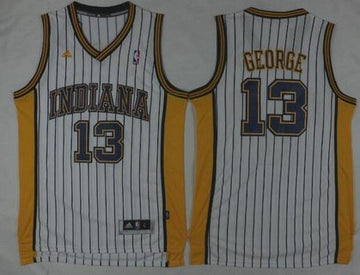 Paul George Revolution Indiana Pacers white Retro jersey