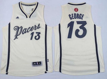 Paul George Revolution Indiana Pacers cream jersey