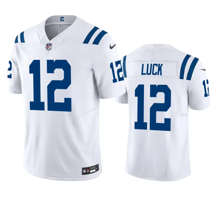 Andrew Luck Indianapolis Colts white Vapor jersey