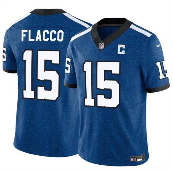 Joe Flacco Indianapolis Colts blue Vapor jersey