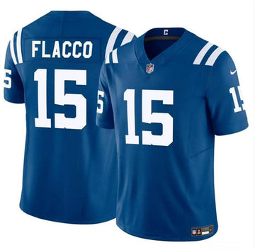 Joe Flacco Indianapolis Colts blue Vapor jersey