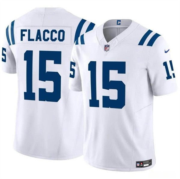Joe Flacco Indianapolis Colts white Vapor jersey