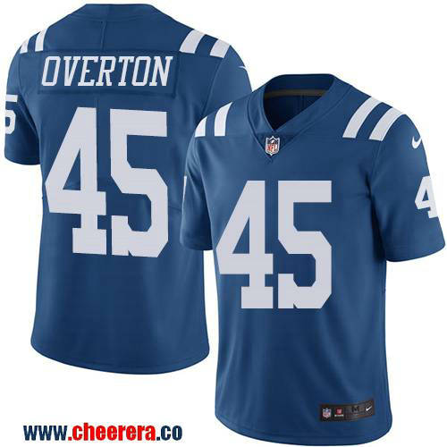 Matt Overton Indianapolis Colts royal Color Rush jersey