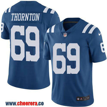 Hugh Thornton Indianapolis Colts royal Color Rush jersey