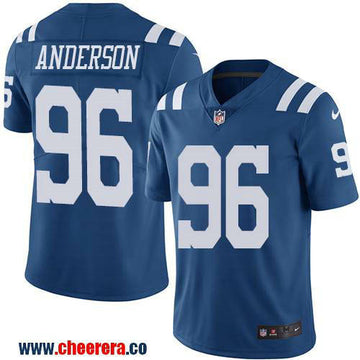 Henry Anderson Indianapolis Colts royal Color Rush jersey