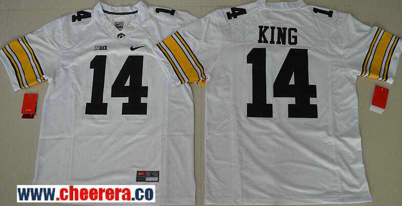 Desmond King Iowa Hawkeyes white Limited jersey