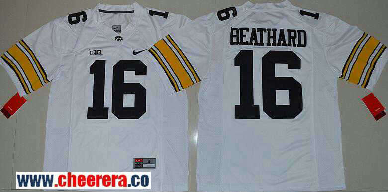 C. J. Beathard Iowa Hawkeyes white Limited jersey