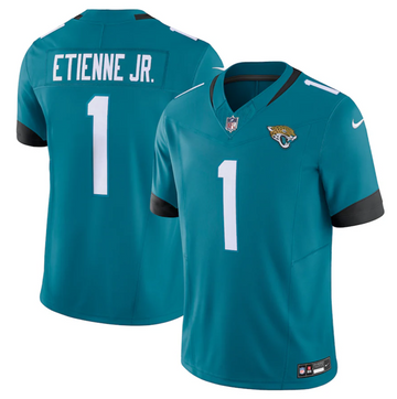 Travis Etienne Jr Jacksonville Jaguars teal Vapor jersey