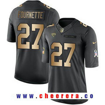 Leonard Fournette Jacksonville Jaguars anthracite Salute To Service jersey