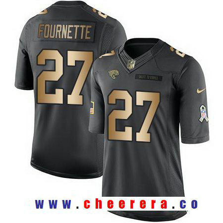 Leonard Fournette Jacksonville Jaguars anthracite Salute To Service jersey