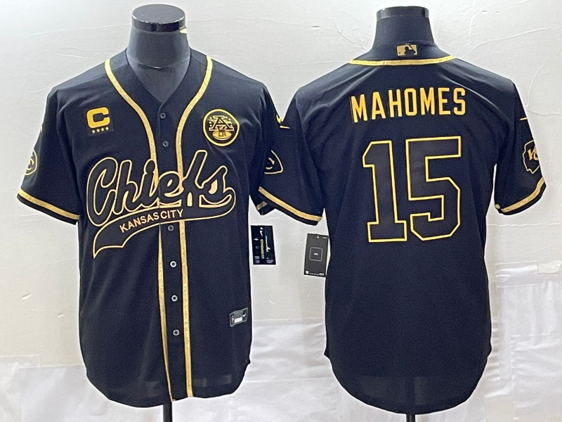 Patrick Mahomes Kansas City Chiefs black jersey