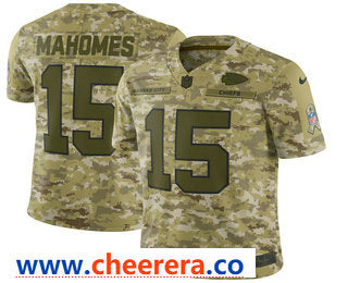 Patrick Mahomes II Kansas City Chiefs camo Salute To Service jersey