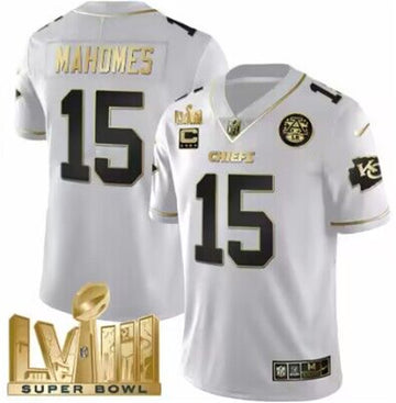 Patrick Mahomes Kansas City Chiefs white Vapor jersey