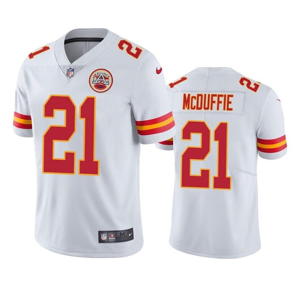 Trent McDuffie Kansas City Chiefs white Vapor jersey
