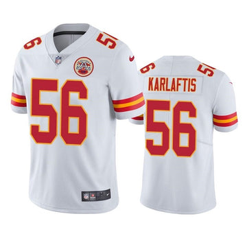George Karlaftis Kansas City Chiefs white Vapor jersey