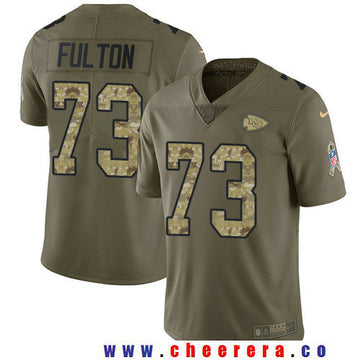 Zach Fulton Kansas City Chiefs olive Salute To Service jersey
