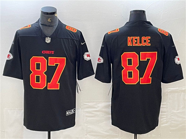 Travis Kelce Kansas City Chiefs black Vapor jersey