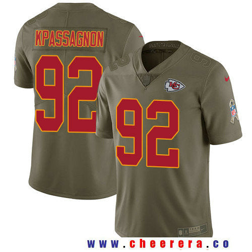 Tanoh Kpassagnon Kansas City Chiefs olive Salute To Service jersey