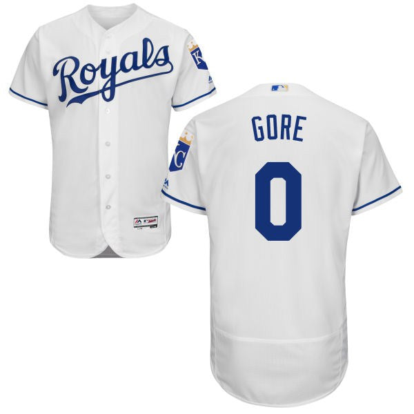 Terrance Gore Majestic Kansas City Royals white Authentic jersey