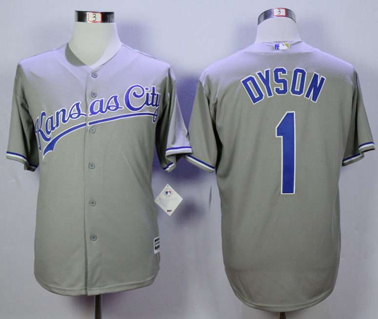 Jarrod Dyson Kansas City Royals grey jersey