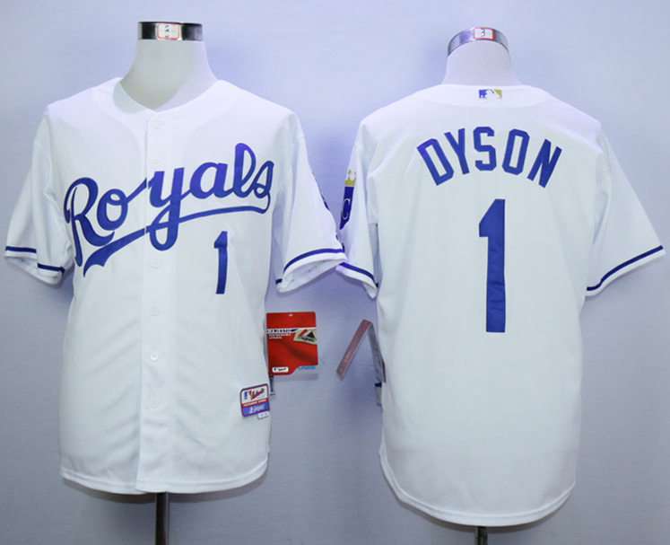 Jarrod Dyson Kansas City Royals white jersey