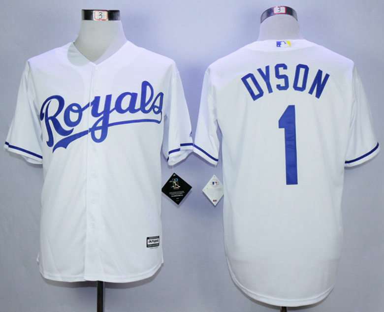 Jarrod Dyson Kansas City Royals white jersey