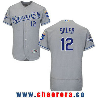 Jorge Soler Kansas City Royals gray Road jersey