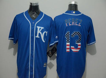 Salvador Perez KC Kansas City Royals navy Fashion jersey