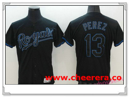 Salvador Perez Kansas City Royals black Fashion jersey