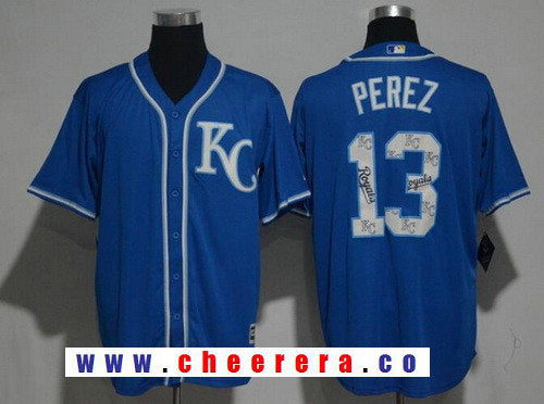 Salvador Perez Kansas City Royals royal jersey