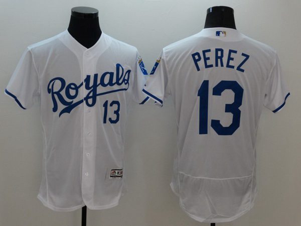 Salvador Perez Kansas City Royals white jersey