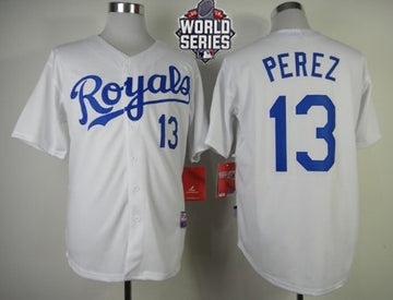 Salvador Perez Kansas City Royals white Home jersey