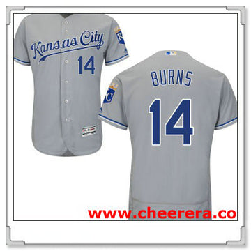 Billy Burns Kansas City Royals gray Road jersey