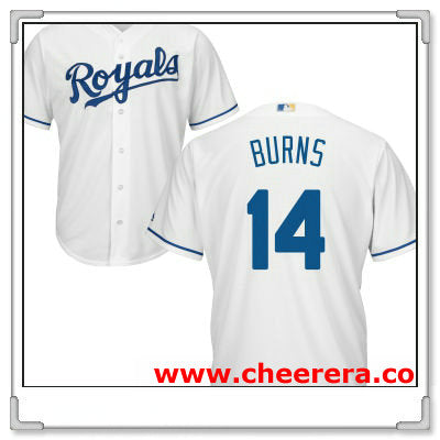 Billy Burns Kansas City Royals white Home jersey