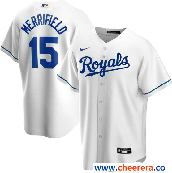 Whit Merrifield Kansas City Royals white jersey