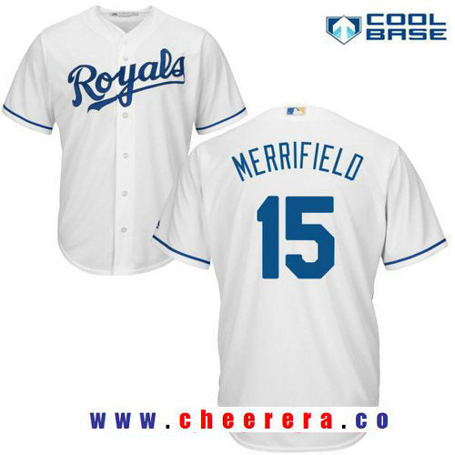 Whit Merrifield Kansas City Royals white Home jersey